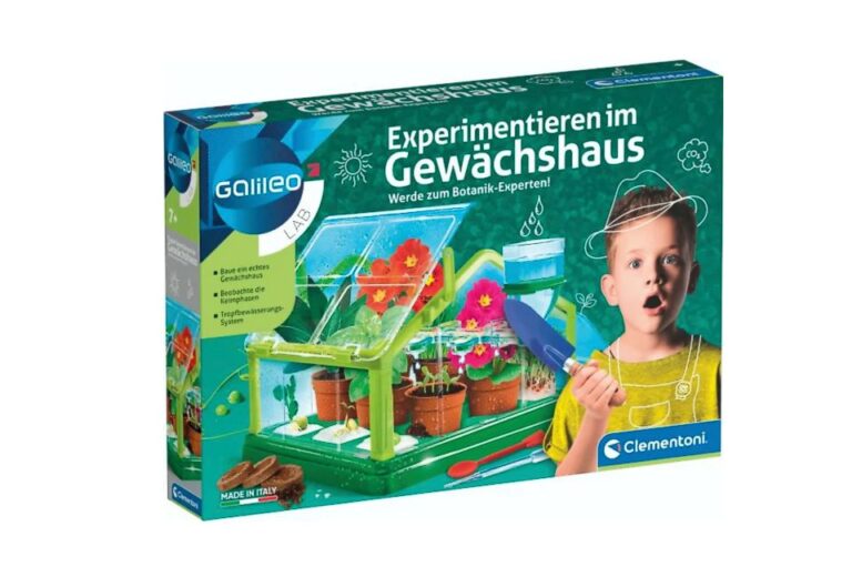 Entdecke die Welt der Pflanzen mit dem Experimentierkasten „Experimentieren im Gewächshaus“ von Clementoni
