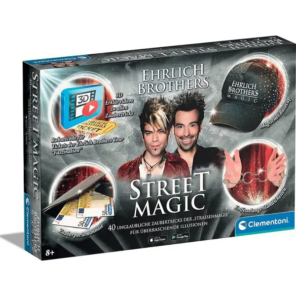 ehrlich brothers - Magie für Zuhause: Die 4 Zauberkästen der Ehrlich Brothers von Clementoni im Überblick Street Magic